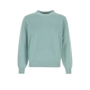 Canali Men Powder Blue Cotton Sweater